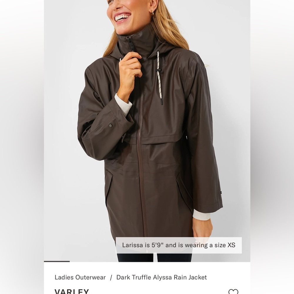 ISO VARLEY Alyssa jacket in truffle size xs or xxs.